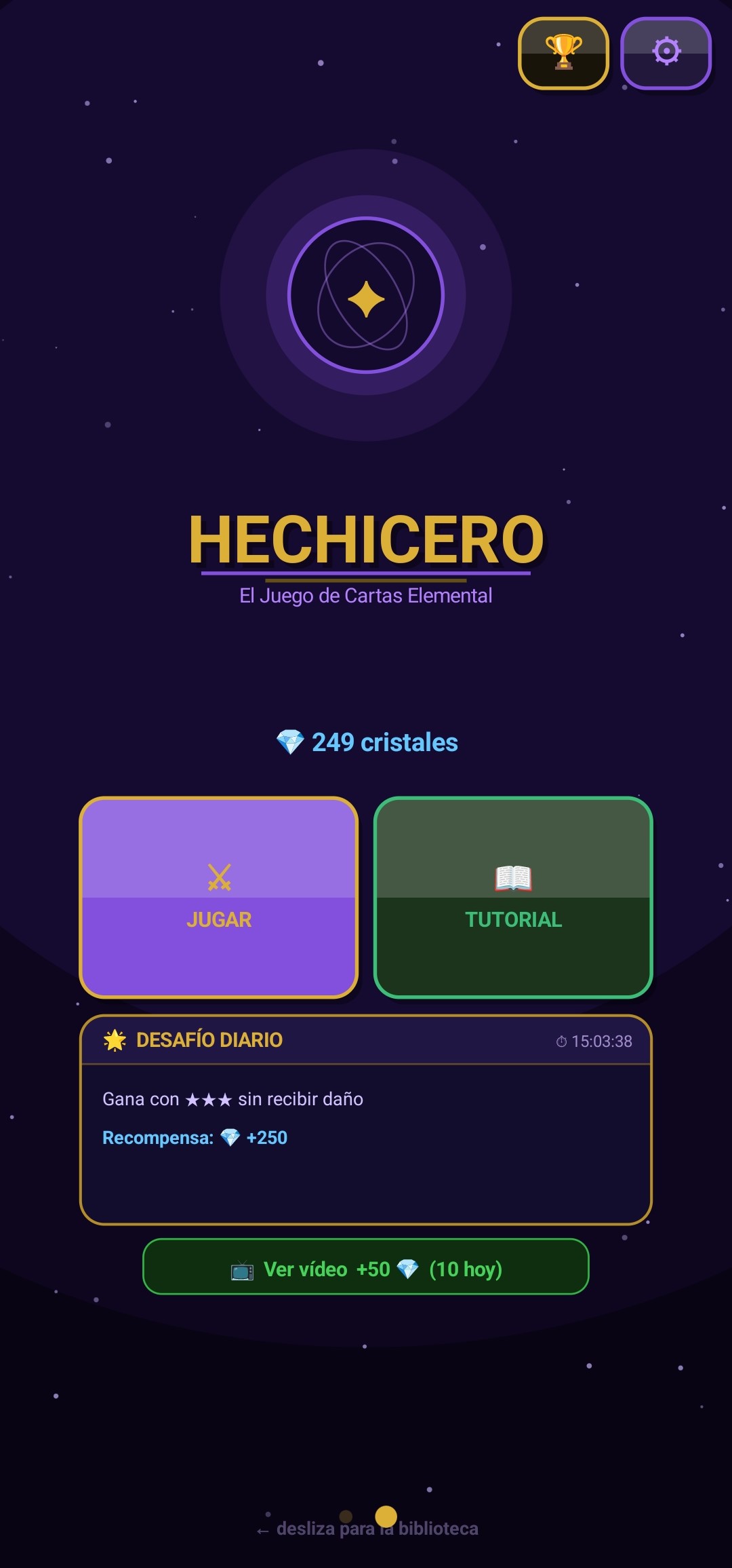 Hechicero — captura del juego